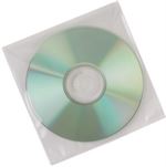 CD-lomme Q-Connect med flap til 2 CD.er, 50 stk
